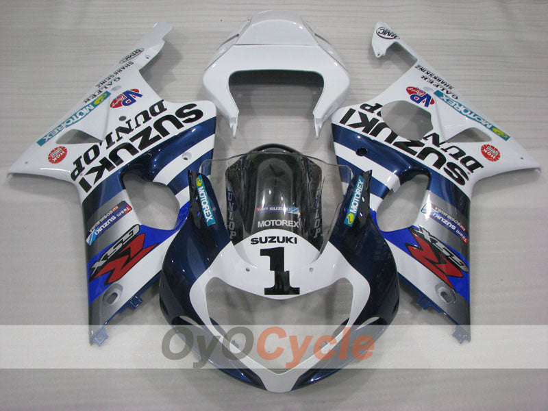 Carenado de inyección para GSX R750 00-03 - Blanco, Negro - DUNLOP #OYO87905167 Imagen secundaria del producto