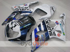 Kit de carenado por inyección para GSX R1000 00-02 - Azul, Blanco - DUNLOP #OYO87905182