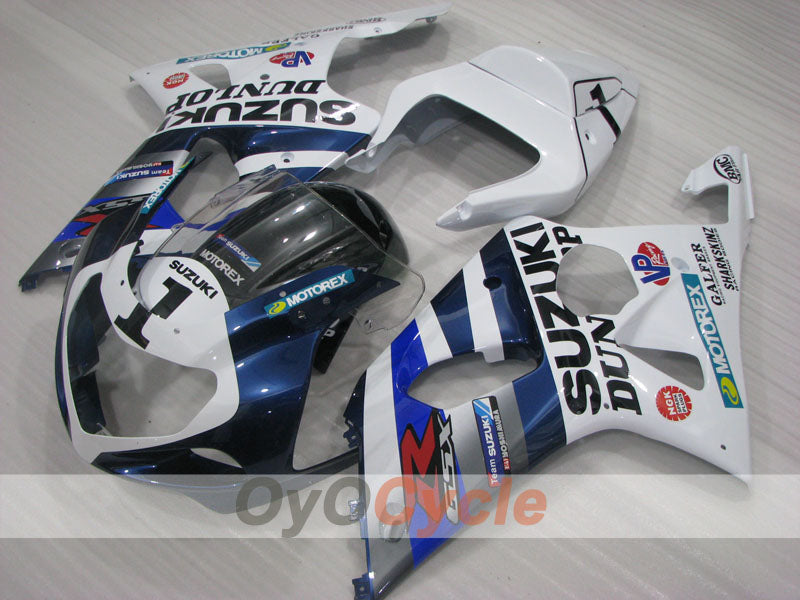 Kit de carenado por inyección para GSX R1000 00-02 - Azul, Blanco - DUNLOP #OYO87905213 Imagen secundaria del producto