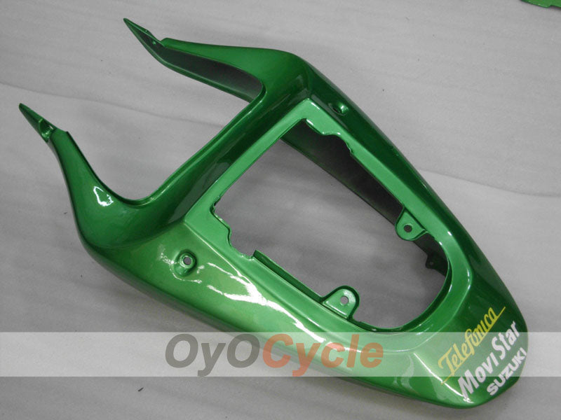 Carenado moldeado por inyección para GSX R600 01-03 - Verde - Movistar #OYO87905088