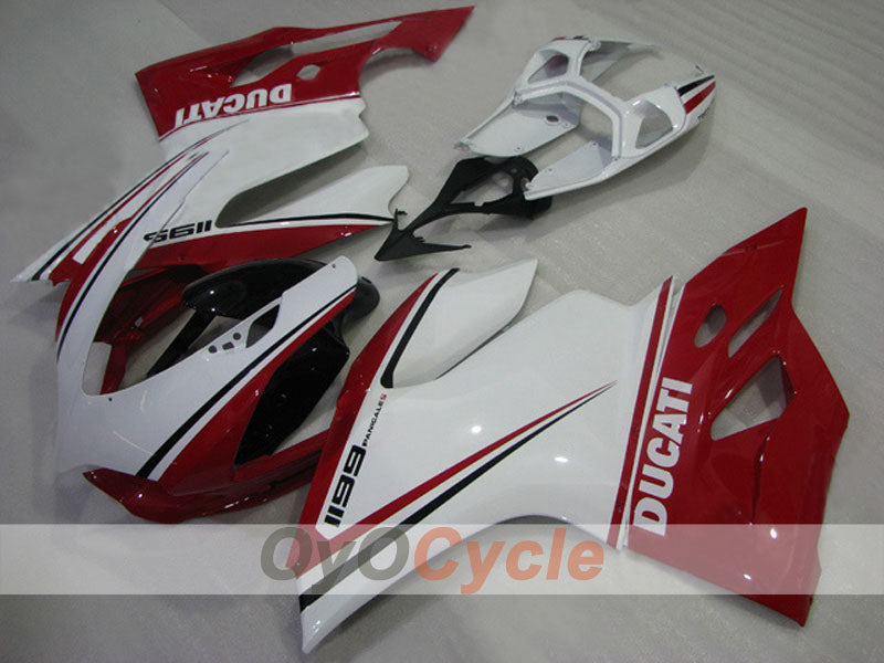 Kit de carenado por inyección para Ducati 1199 (11-14) - Rojo, Blanco - Estilo de fábrica #OYO87903387 Imagen principal del producto
