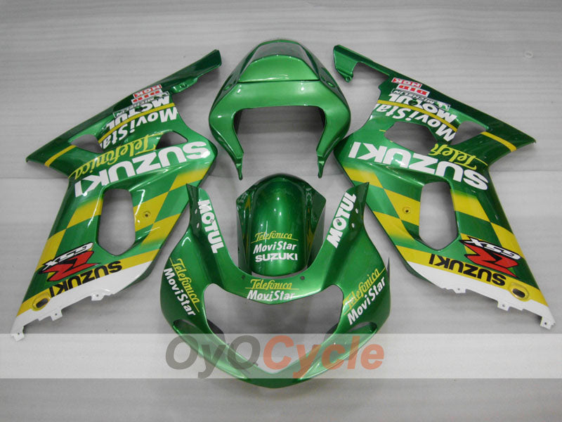 Kit de carenado de inyección para GSX R750 00-03 - Verde - MOTUL #OYO87905143