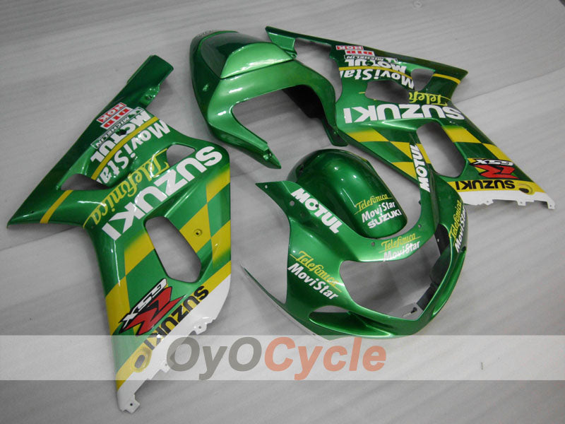 Kit de carenado de inyección para GSX R750 00-03 - Verde - MOTUL #OYO87905143