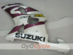 Kit de carenado de inyección para GSX R600 01-03 - Púrpura, Blanco, Negro - Estilo de fábrica #OYO87905108