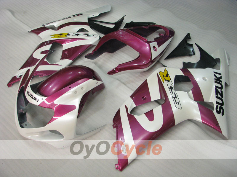 Kit de carenado por inyección para GSX R1000 00-02 - Morado, Blanco - Estilo de fábrica #OYO87905209