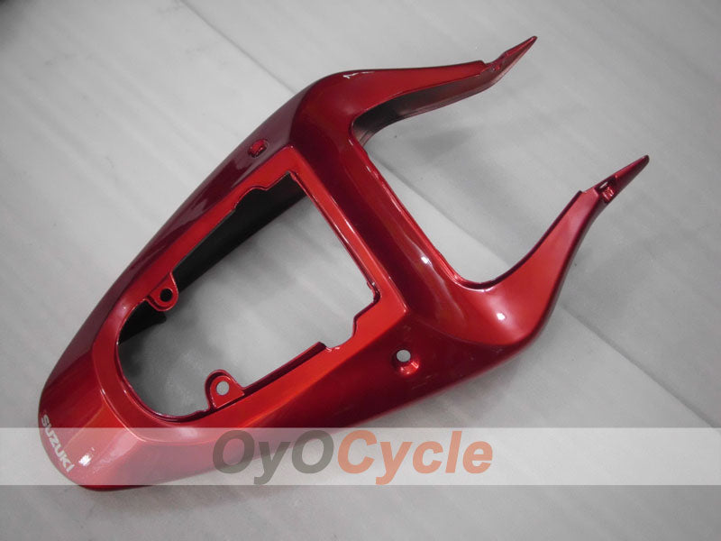 Kit de carenado por inyección para GSX R600 01-03 - Rojo, Negro - Estilo de fábrica #OYO87901069