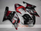 Kit de carenado por inyección para GSX R600 01-03 - Rojo, Negro - Estilo de fábrica #OYO87901069