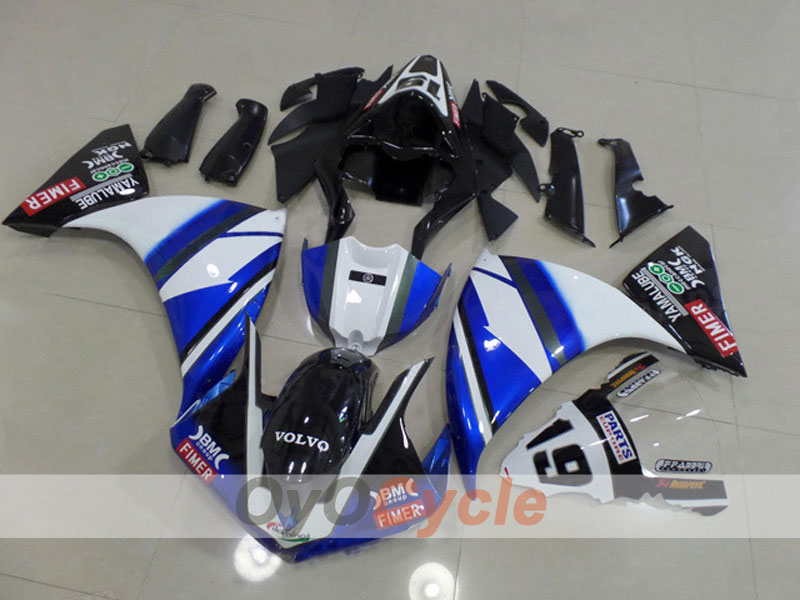 Kit de carenado por inyección para YZF-R1 12-14 - Azul, blanco - Estilo de fábrica #OYO87903173 Imagen principal del producto