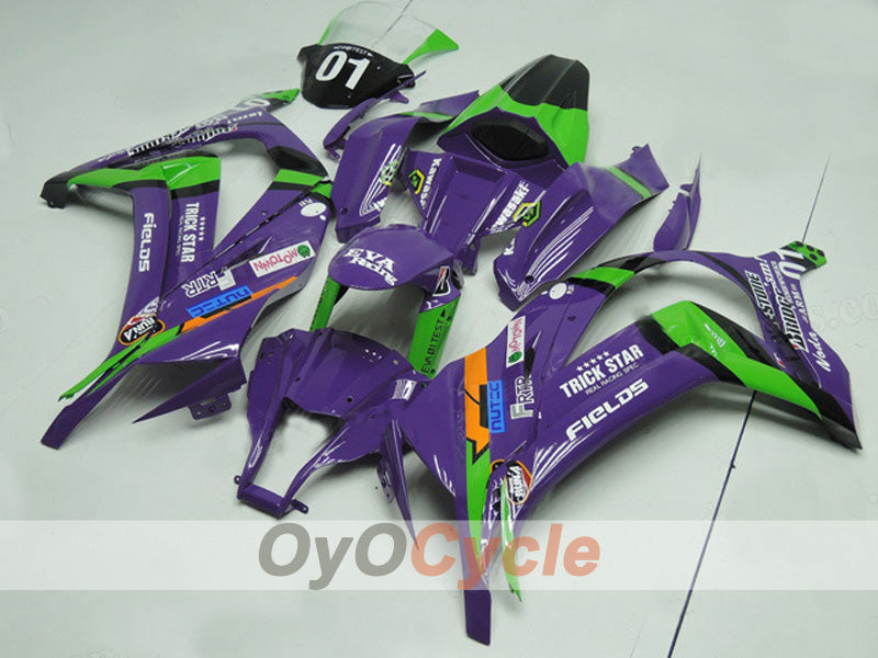 Kit de carenado por inyección para NINJA ZX-10R 11-15 - Verde, Púrpura - Estilo de fábrica #OYO87903129 Imagen principal del producto