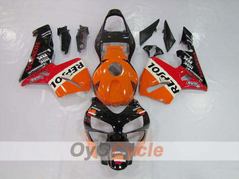Kit de carenado por inyección para CBR600RR 03-04 - Naranja, Negro - Repsol #OYO87902573