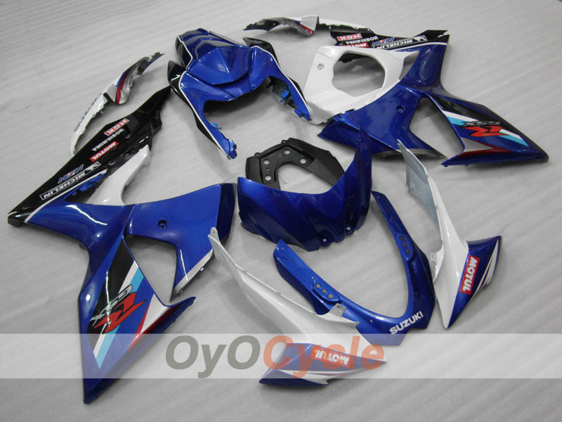 Kit de carenado de inyección para GSX R1000 09-16 - Azul, Blanco - Estilo de fábrica, MOTUL #OYO87902868 Imagen principal del producto