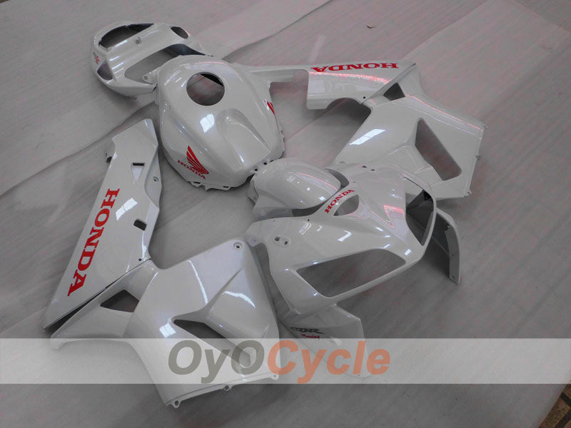 Kit de carenado por inyección para CBR600RR 03-04 - Blanco - Estilo de fábrica #OYO87902564
