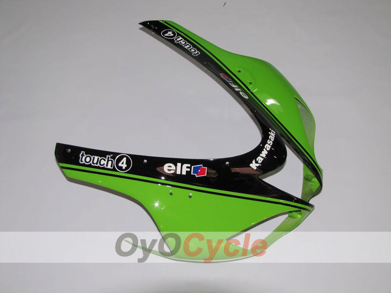 Kit de carenado por inyección para NINJA ZX-6R 07-08 - Verde, Negro - Monster #OYO87901950