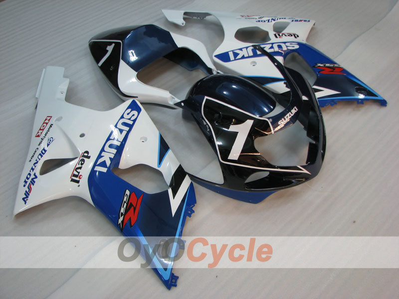 Kit de carenado por inyección para 00-02 GSX R1000 - Azul, Blanco - DUNLOP #OYO87905192 Imagen secundaria del producto