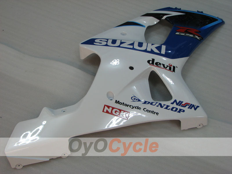 Kit de carenado por inyección para GSX R600 01-03 - Azul, blanco - Estilo de fábrica #OYO87905091