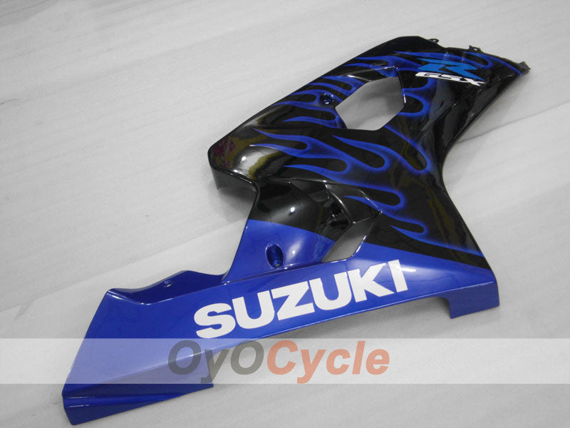 Kit de carenado por inyección para GSX R750 04-05 - Azul, Negro - Llama #OYO87901250