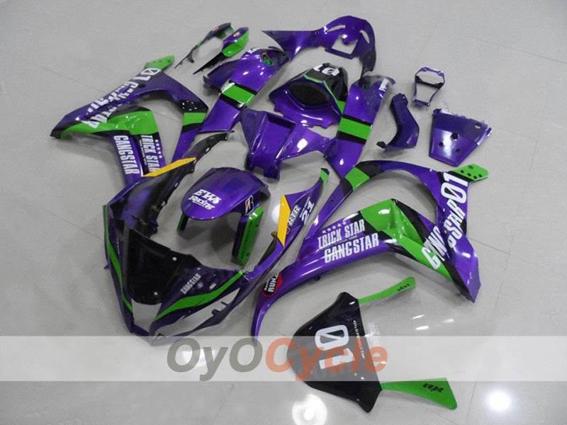 Kit de carenado por inyección para NINJA ZX-10R 11-15 - Verde, Púrpura - Estilo de fábrica #OYO87903130 Imagen principal del producto
