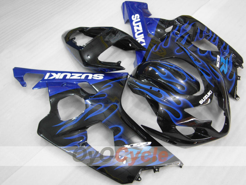 Kit de carenado por inyección para GSX R750 04-05 - Azul, Negro - Llama #OYO87901250