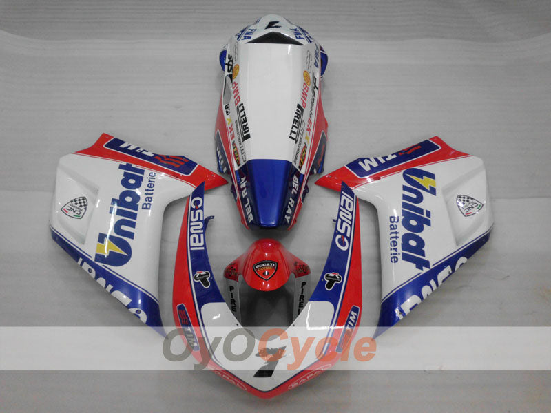 Kit de carenado por inyección para Ducati 1198 09-11 - Azul, Blanco - Estilo de fábrica #OYO87902340 Imagen secundaria del producto