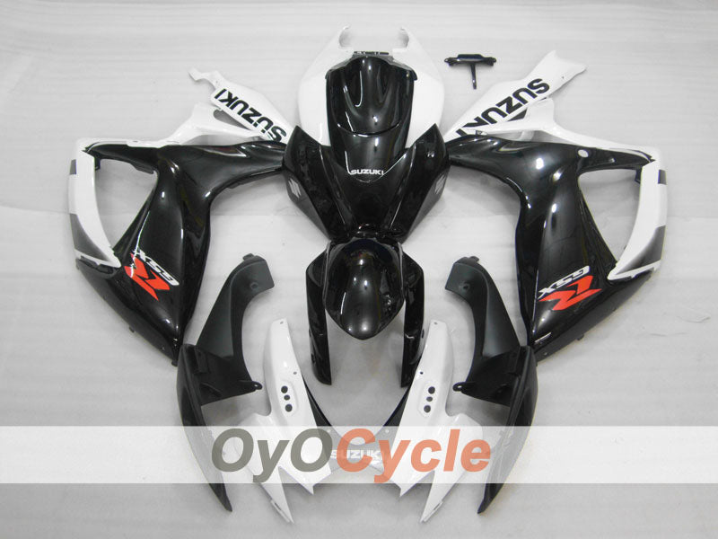 Carenado de inyección para GSX R750 06-07 - Blanco, Negro - Estilo de fábrica #OYO87901313
