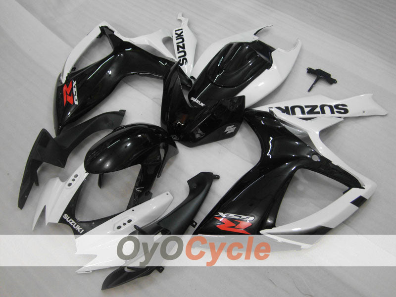 Carenado de inyección para GSX R750 06-07 - Blanco, Negro - Estilo de fábrica #OYO87901313
