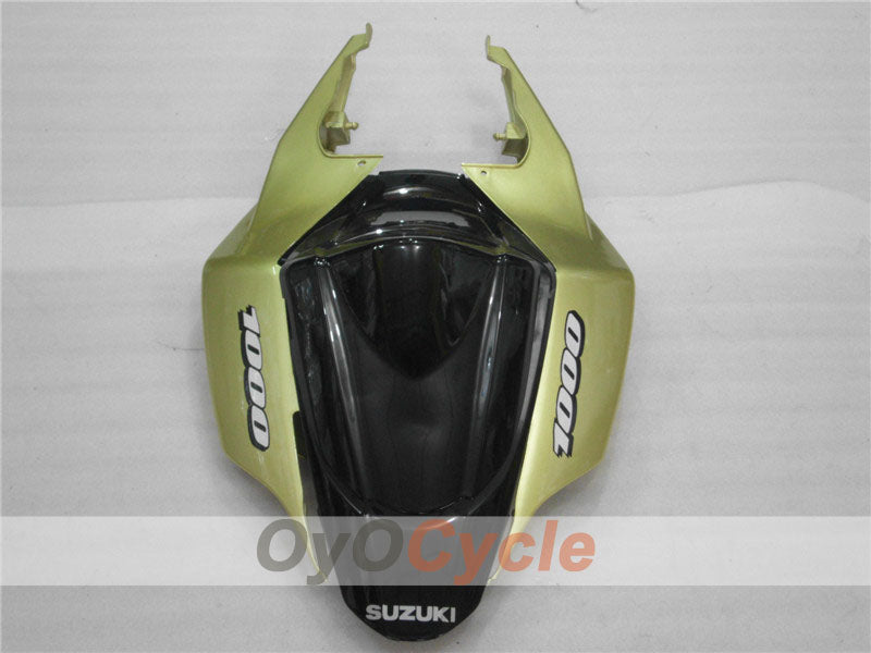 Kit de carenado por inyección para GSX R1000 07-08 - Negro, Dorado - Estilo de fábrica #OYO87902110