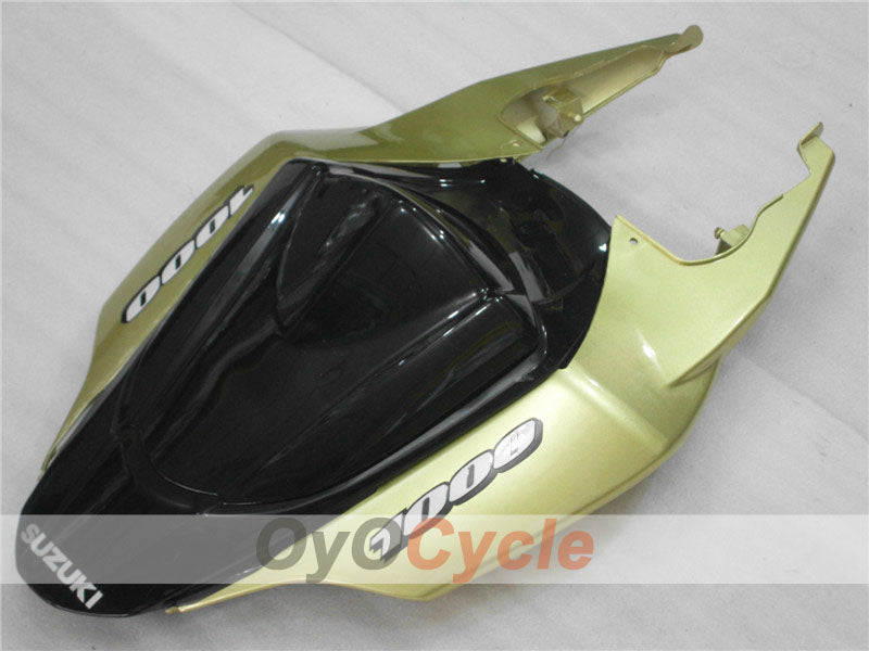 Kit de carenado por inyección para GSX R1000 07-08 - Negro, Dorado - Estilo de fábrica #OYO87902110