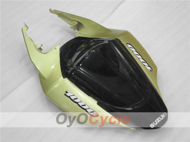 Kit de carenado por inyección para GSX R1000 07-08 - Negro, Dorado - Estilo de fábrica #OYO87902110