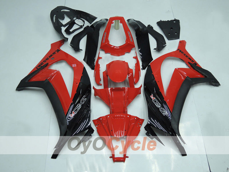 Kit de carenado de inyección para NINJA ZX-10R 11-15 - Rojo, Negro - Estilo de fábrica #OYO87903131