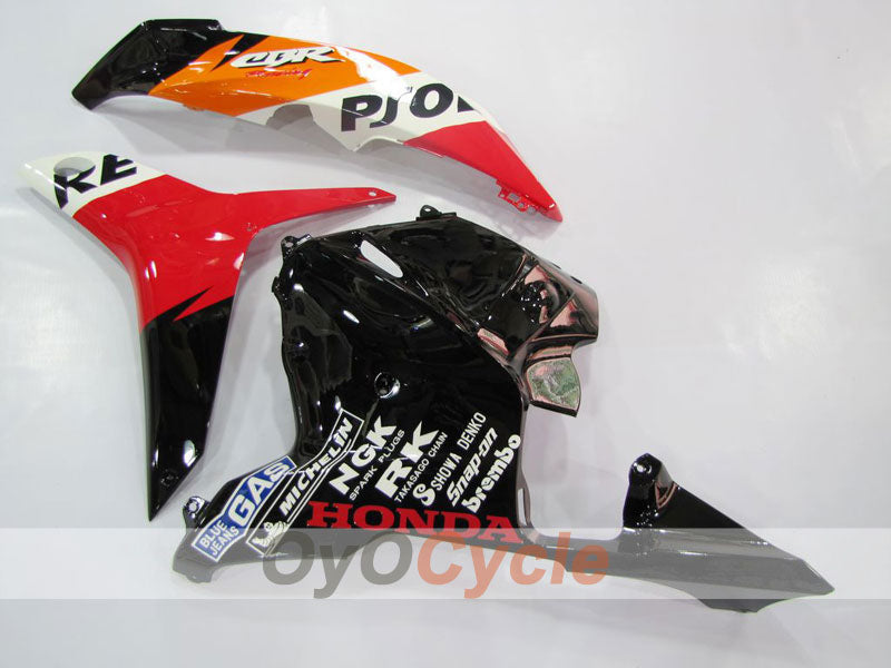 Carenado de inyección para CBR600RR 09-12 - Naranja, Negro - Repsol #OYO87900457 Imagen secundaria del producto