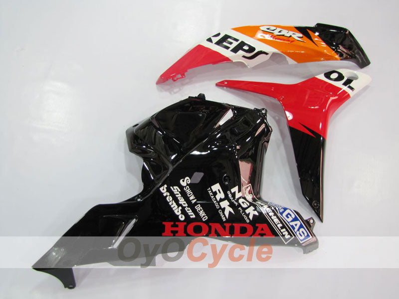 Carenado de inyección para CBR600RR 09-12 - Naranja, Negro - Repsol #OYO87900457