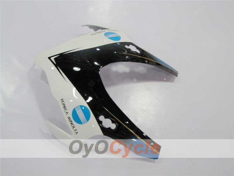 Kit de carenado por inyección para CBR1000RR 08-11 - Blanco, Negro - Konica Minolta #OYO87900692