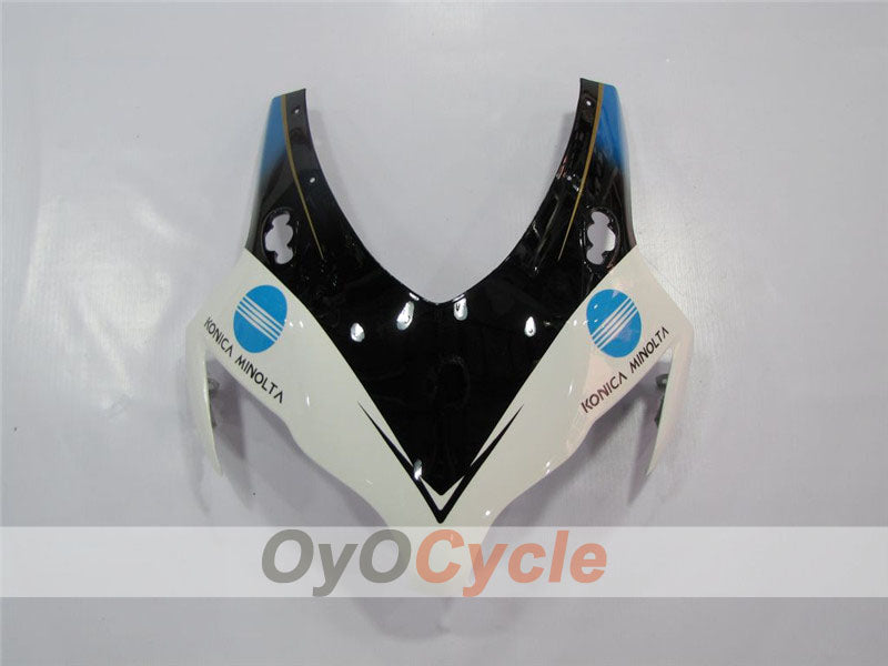Kit de carenado por inyección para CBR1000RR 08-11 - Blanco, Negro - Konica Minolta #OYO87900692