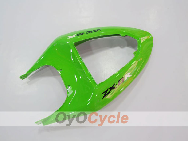 Kit de carenado por inyección para NINJA ZX-6R 05-06 - Verde, Negro - Estilo original #OYO87901847