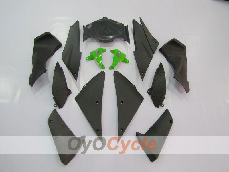 Kit de carenado por inyección para NINJA ZX-6R 05-06 - Verde, Negro - Estilo original #OYO87901847