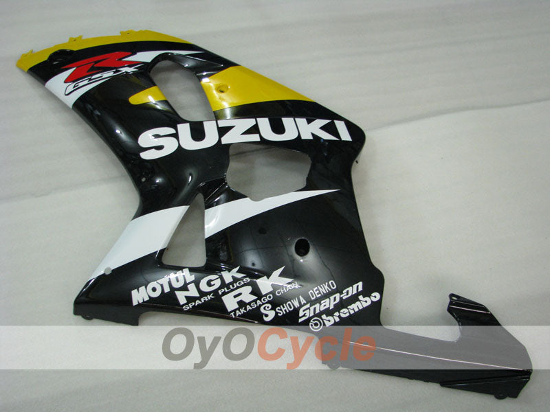 Kit de carenado por inyección para GSX R750 00-03 - Amarillo, Negro - MOTUL #OYO87905161