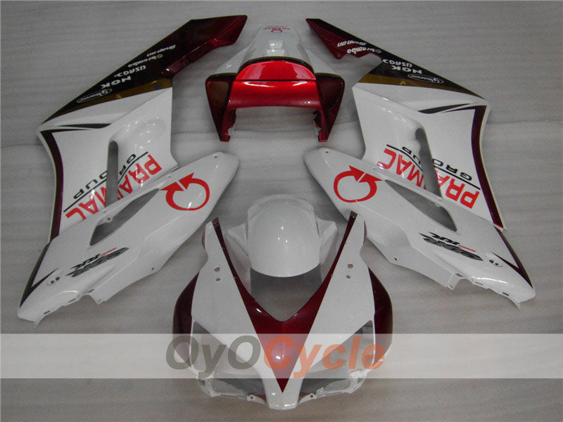 Kit de carenado por inyección para CBR1000RR 04-05 - Rojo, Blanco - PRAMAC #OYO87900524