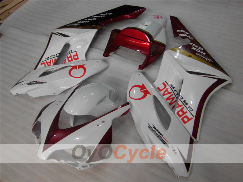 Kit de carenado por inyección para CBR1000RR 04-05 - Rojo, Blanco - PRAMAC #OYO87900524