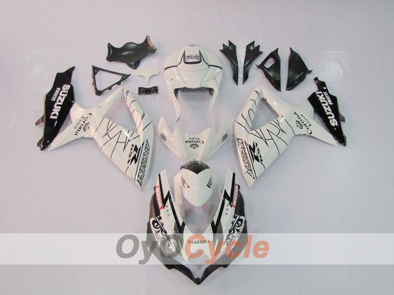 Kit de carenado por inyección para GSX R600 08-10 - Blanco, Negro - Corona, MOTUL #OYO87901607 Imagen principal del producto