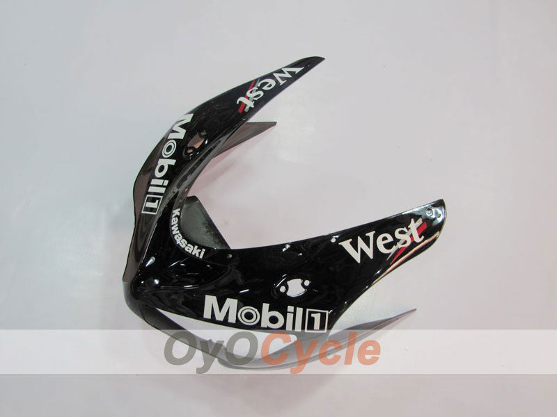 Kit de carenado por inyección para NINJA ZX-6R 05-06 - Blanco, Negro - West #OYO87901894
