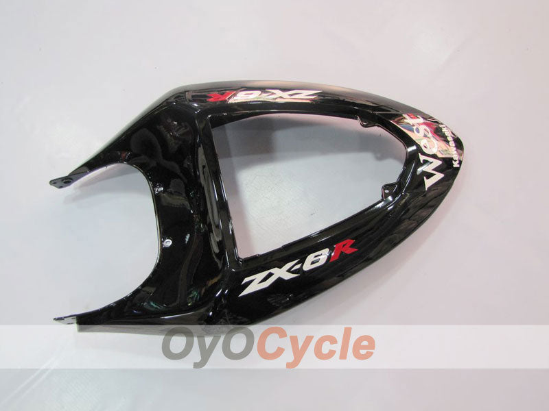 Kit de carenado por inyección para NINJA ZX-6R 05-06 - Blanco, Negro - West #OYO87901894