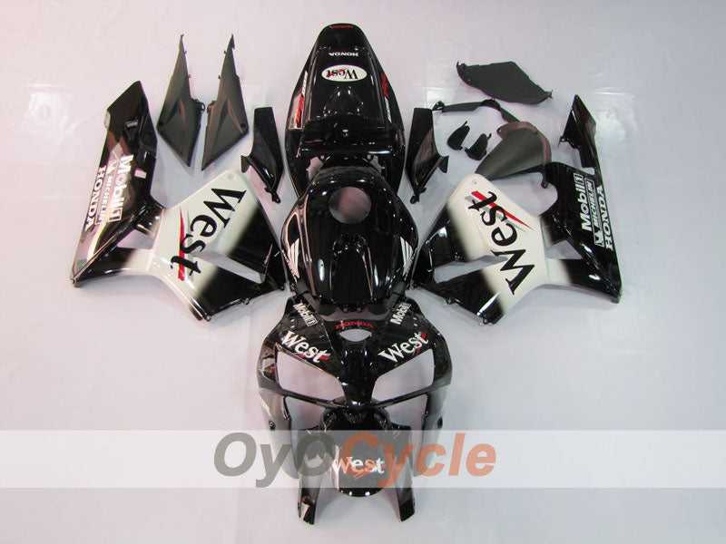 Kit de carenado por inyección para CBR600RR 05-06 - Blanco, Negro - West #OYO87900353