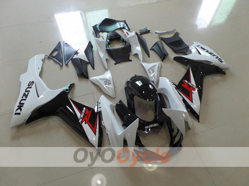 Kit de carenado por inyección para GSX R750 11-26 - Blanco, Negro - Estilo de Fábrica #OYO87903201 Imagen principal del producto