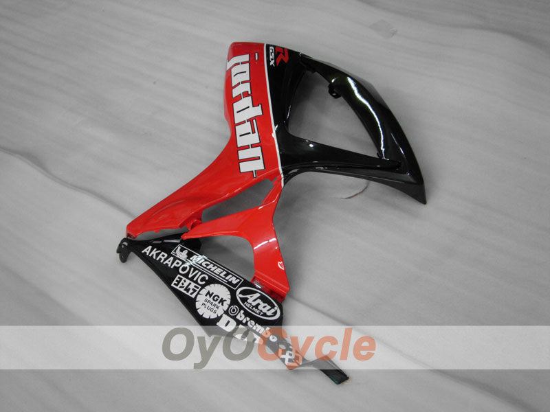 Carenado moldeado por inyección para GSX R750 06-07 - Rojo, Negro - Jordan #OYO87901300