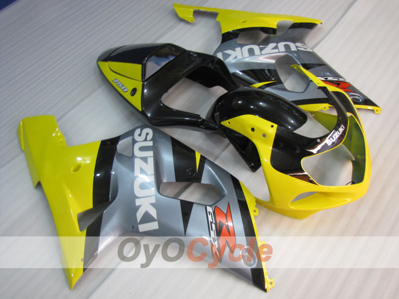 Kit de carenado de inyección para GSX R750 00-03 - Amarillo, Plata - Estilo de fábrica #OYO87905118 Imagen principal del producto