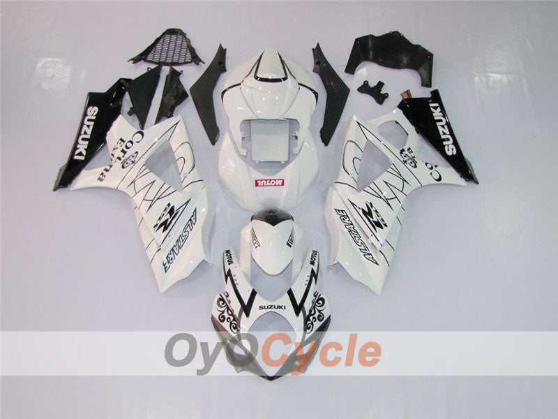 Kit de carenado por inyección para GSX R1000 07-08 - Blanco, Negro - Corona, MOTUL #OYO87902066 Imagen principal del producto