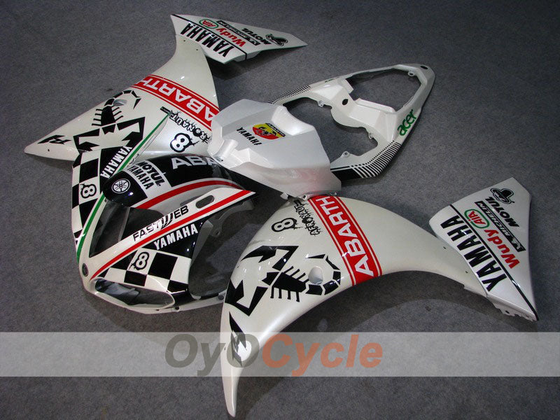 Carenado de inyección para 09-11 YZF-R1 - Negro, Blanco Perla - ABARTH #OYO87900884 Imagen principal del producto