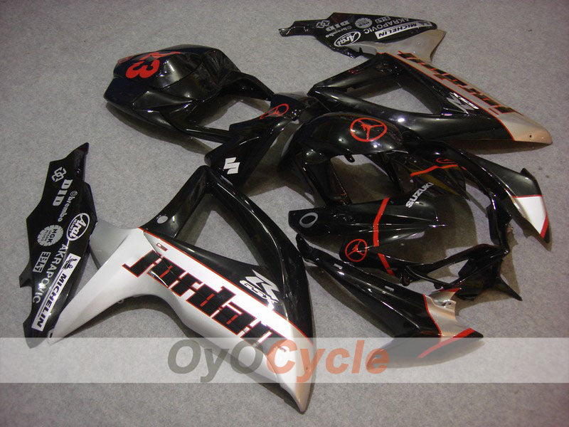 Carenado de inyección para GSX R750 08-10 - Negro, Plata - Jordan #OYO87901450 Imagen principal del producto