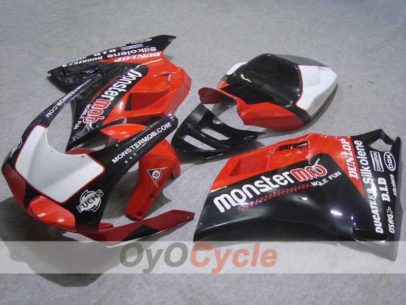 Kit de carenado por inyección para Ducati 748 94-02 - Rojo, Negro - Monstermob #OYO87902071 Imagen principal del producto