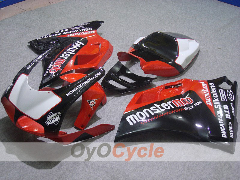 Kit de carenado por inyección para Ducati 998 02-04 - Rojo, Negro - Monstermob #OYO87902302 Imagen principal del producto
